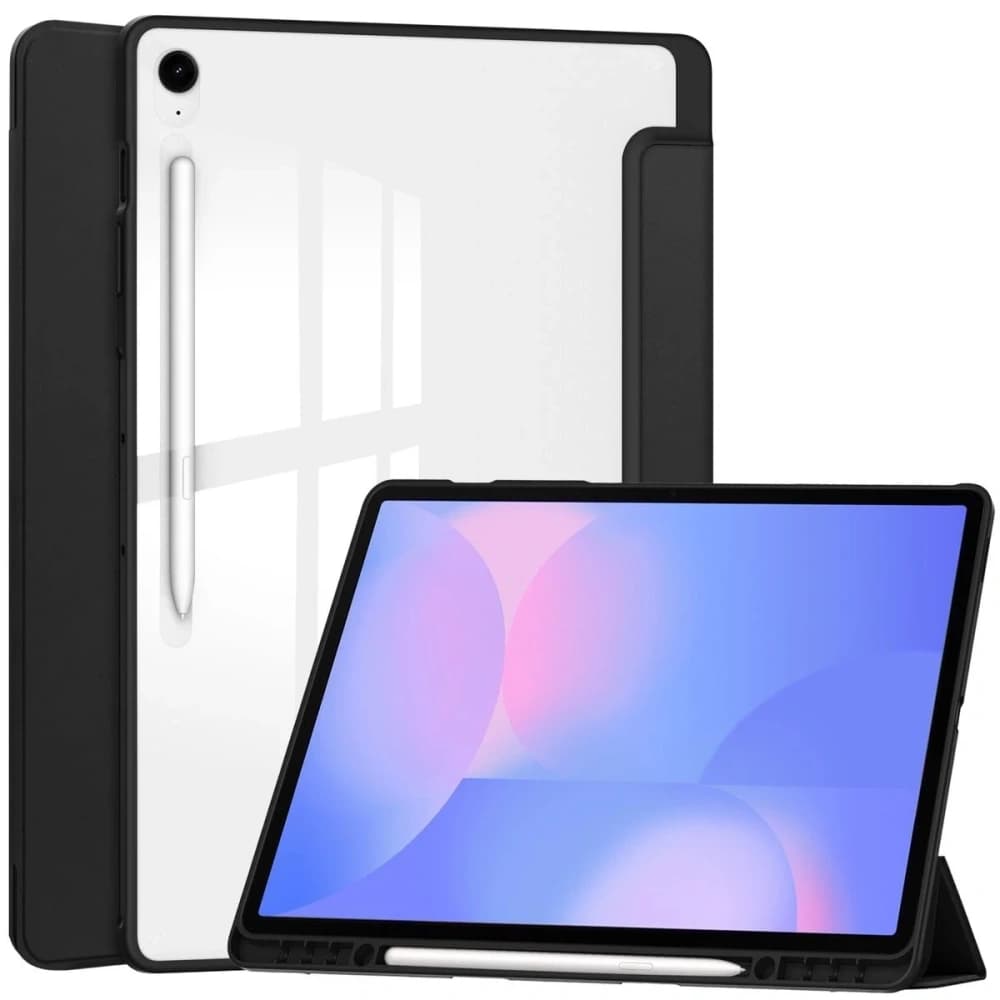 Bizon Case Tab Klar Matt Samsung Galaxy Tab S10 FE+ Plus schwarz