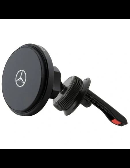 Mercedes MEMWCCK 15W Kartenhalter für das Fenster mit kabellosem Ladegerät Silver Stars MagSafe schwarz