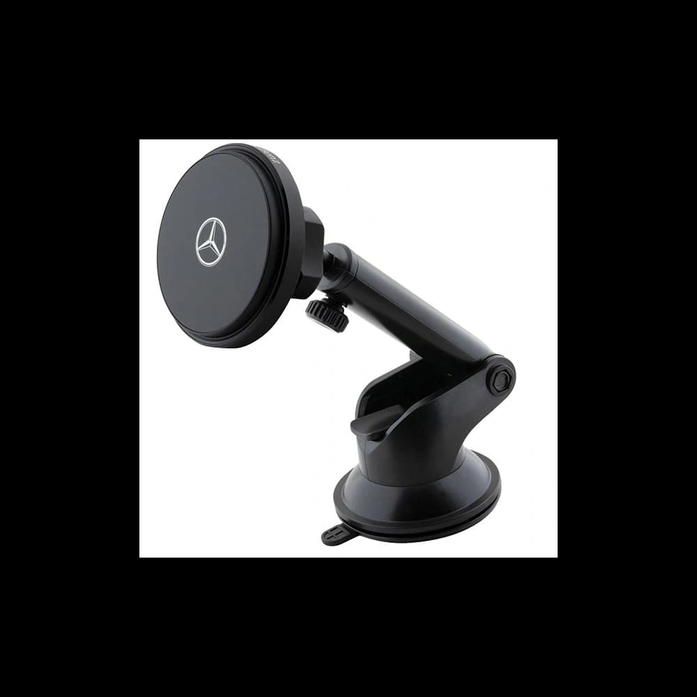Mercedes MEMWCCK 15W Kartenhalter für das Fenster mit kabellosem Ladegerät Silver Stars MagSafe schwarz - 3