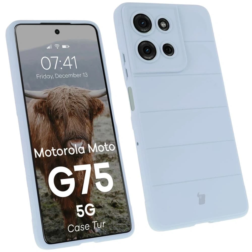 Bizon Case Tur Motorola Moto G75 5G light blue