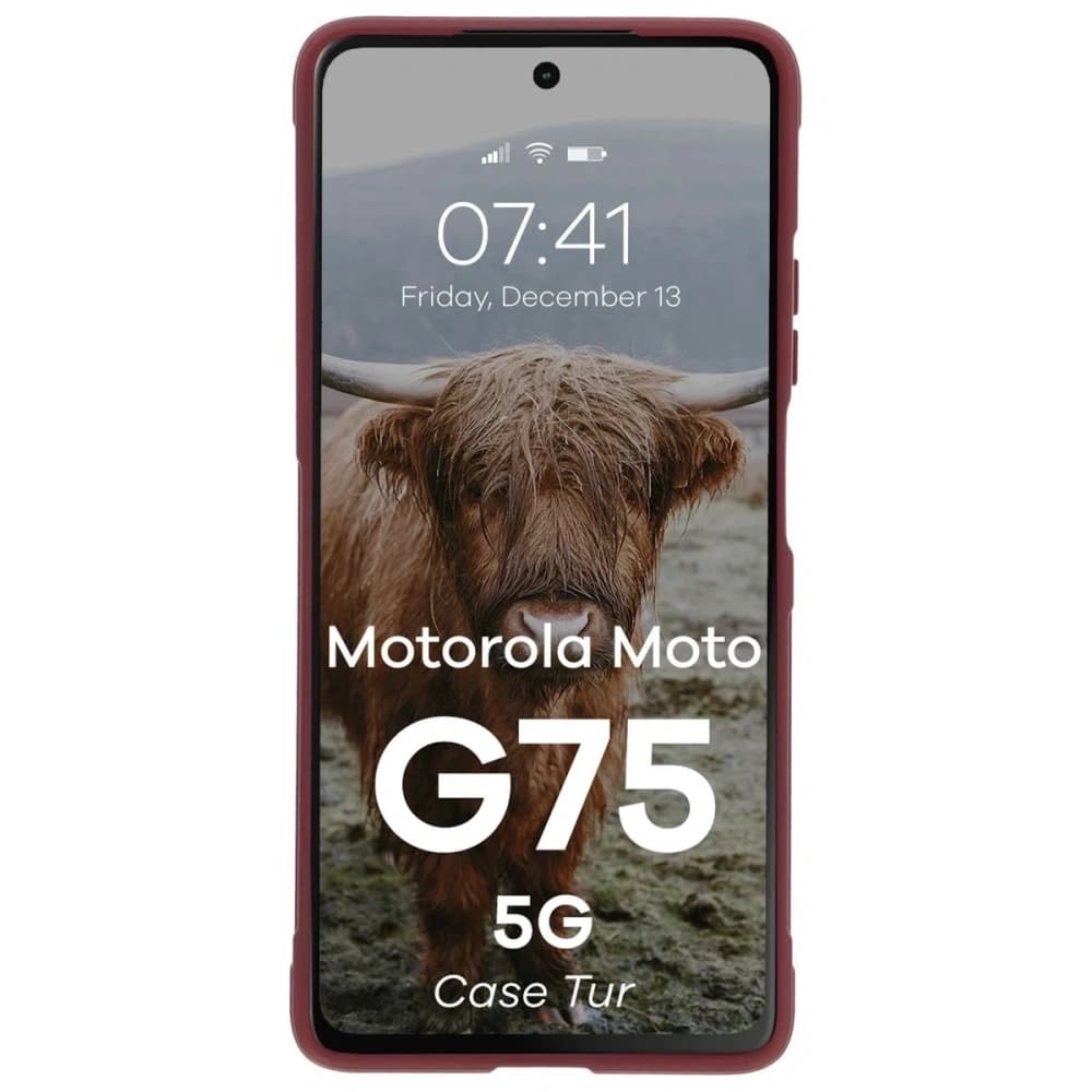Bizon Case Tur Motorola Moto G75 5G burgundy - 5