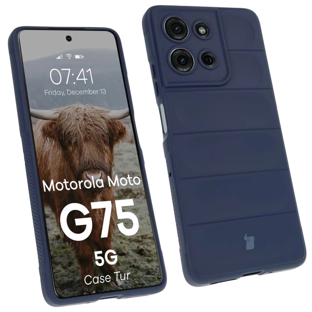 Bizon Case Tur Motorola Moto G75 5G navy blue