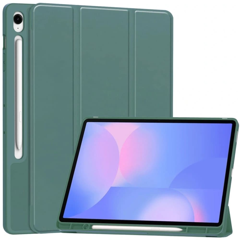 Bizon Case Tab Lizard Samsung Galaxy Tab S10 FE+ Plus verde închis