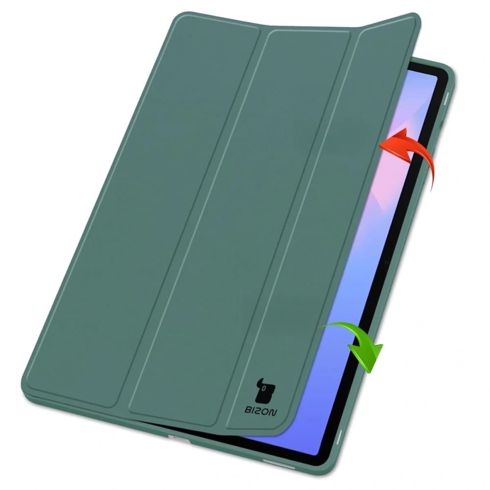 Bizon Case Tab Lizard Samsung Galaxy Tab S10 FE+ Plus verde închis - 2