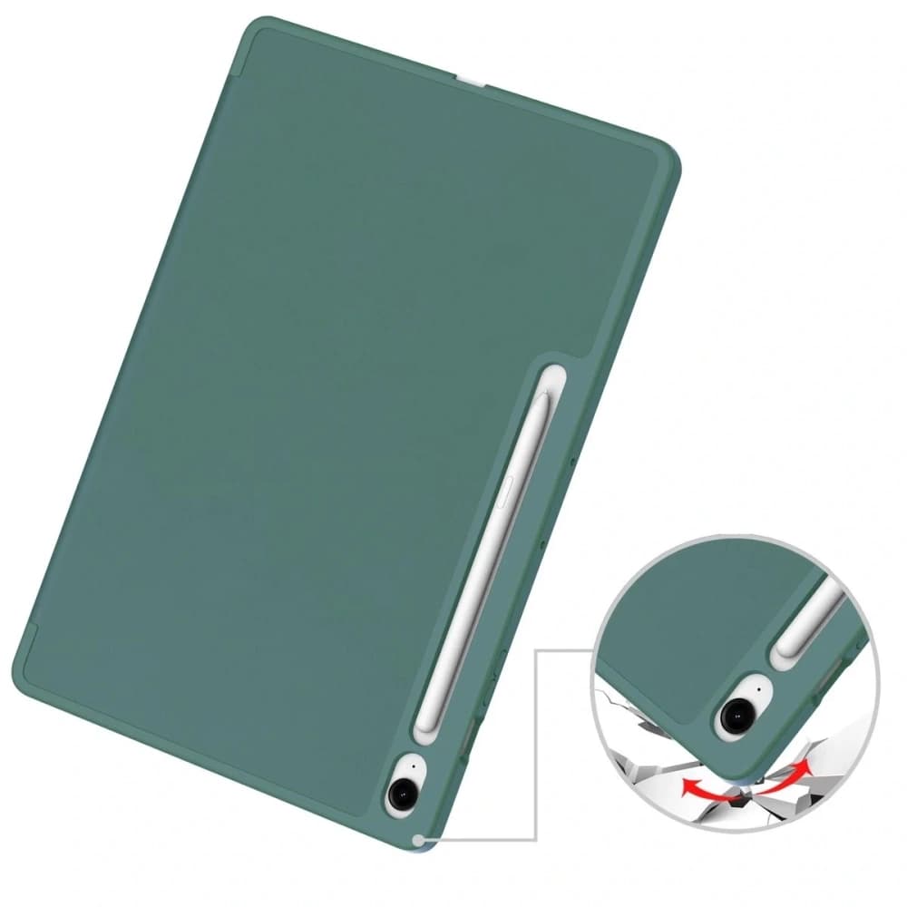 Bizon Case Tab Lizard Samsung Galaxy Tab S10 FE+ Plus verde închis - 3