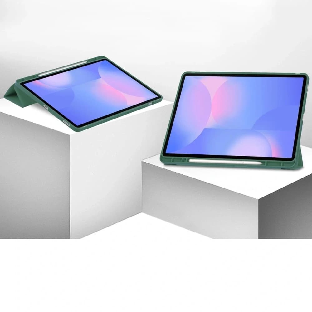 Bizon Case Tab Lizard Samsung Galaxy Tab S10 FE+ Plus verde închis - 5