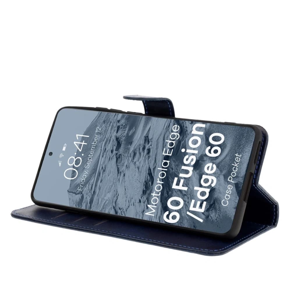 Bizon Case Pocket Motorola Edge 60 Fusion / Edge 60 / 60 navy blue - 5