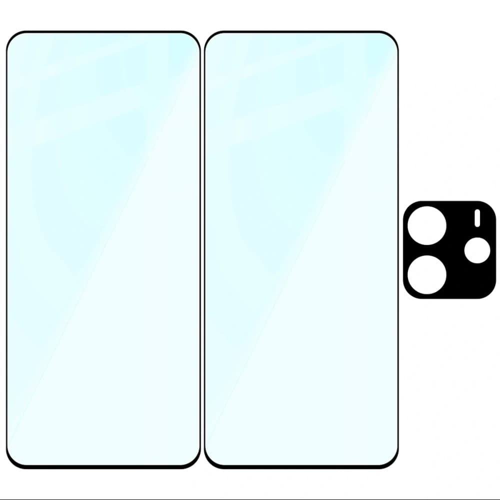 Bizon Edge 2 Pack 2x tvrzené sklo + ochrana objektivu Xiaomi Redmi Note 14 5G - 6