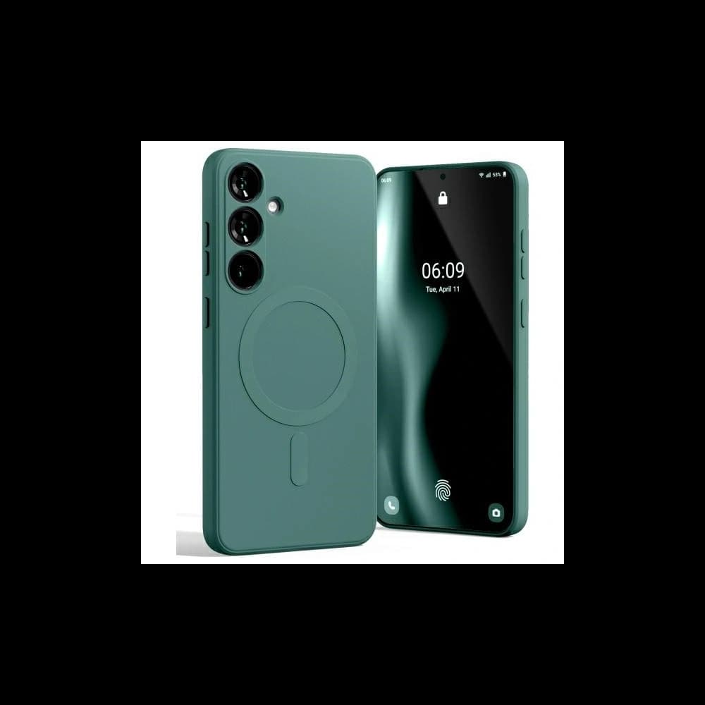 Mercury MagSafe Semi-Silikonhülle Samsung Galaxy S24 FE grün