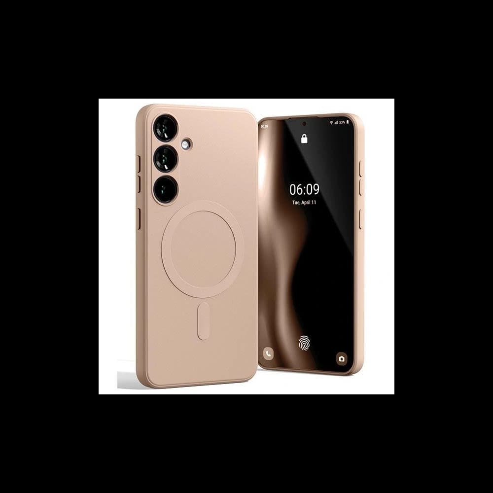 Mercury MagSafe Semi-Silicone Case Samsung Galaxy S24+ Plus pink sandy