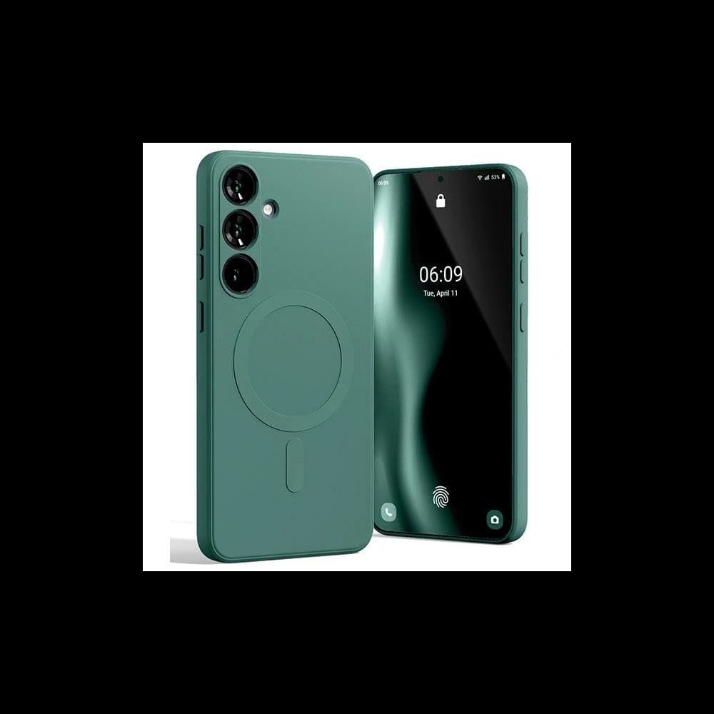 Mercury MagSafe Semi-Silicone Case Samsung Galaxy S24+ Plus green