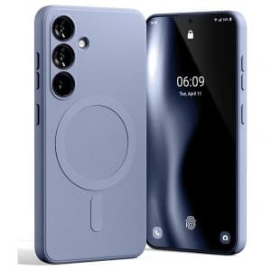 Mercury MagSafe Polosilikonový kryt pro Samsung Galaxy S24 levandulový