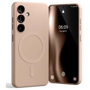 Mercury MagSafe Semi-Silikonový kryt Samsung Galaxy S24 růžový písečný