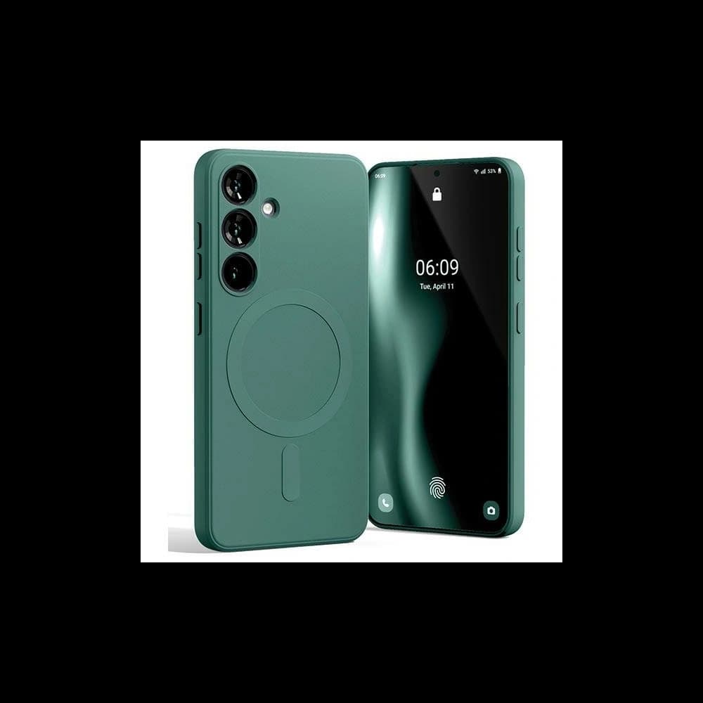 Mercury MagSafe Semi-Silikonhülle Samsung Galaxy S24 grün