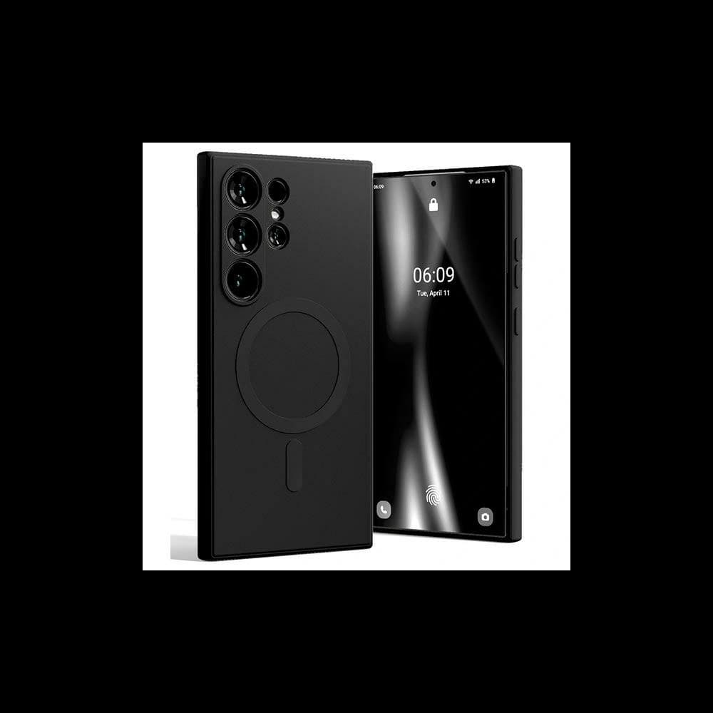 Mercury MagSafe Polosilikonový kryt pro Samsung Galaxy S24 Ultra černý