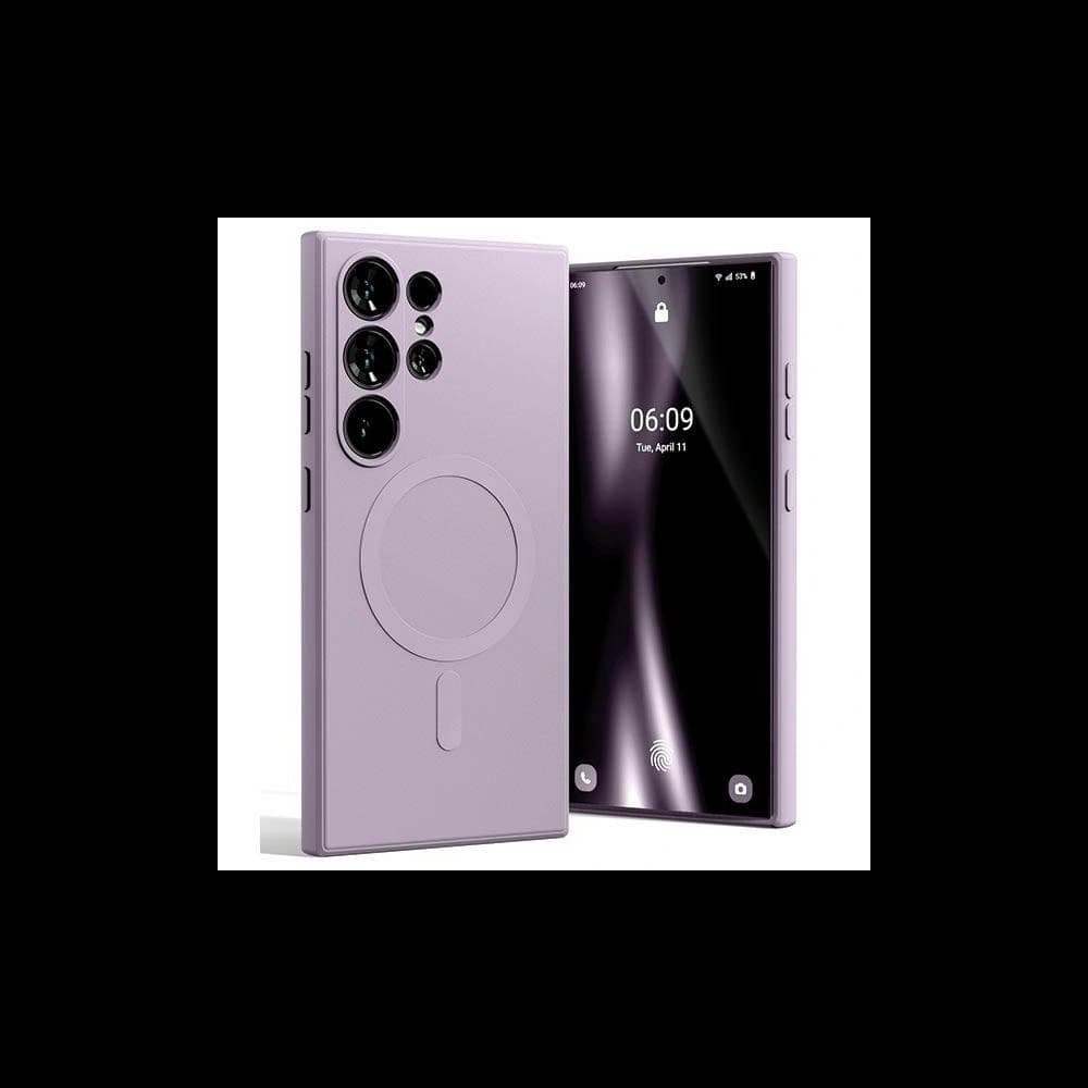 Carcasa Semi-Siliconică Mercury MagSafe pentru Samsung Galaxy S24 Ultra violet liliachiu.