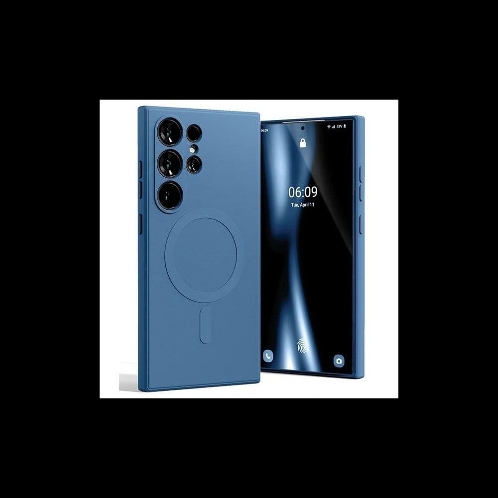 Carcasă semi-siliconică Mercury MagSafe pentru Samsung Galaxy S24 Ultra, albastră