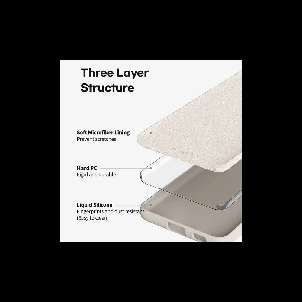 Mercury Szilikon Tok Apple iPhone 15 Pro Max világosszürke - 3