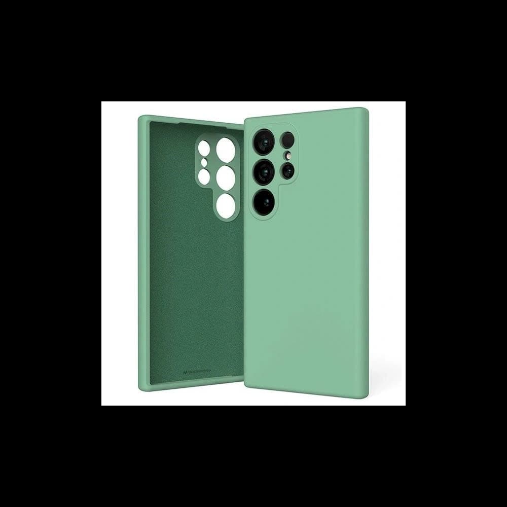 Husa din silicon Mercury pentru Samsung Galaxy S24 Ultra verde