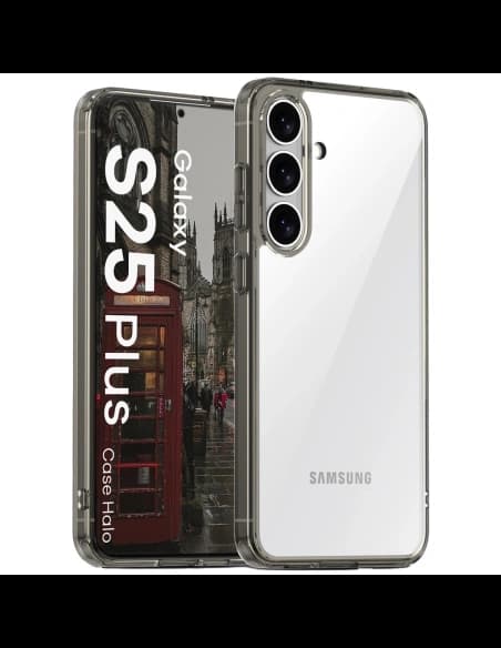 Bizon Case Halo Samsung Galaxy S25+ Plus füstös fekete