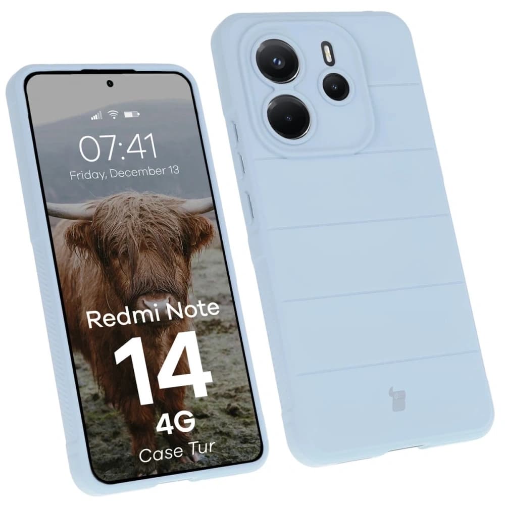 Carcasă Bizon Tur pentru Xiaomi Redmi Note 14 4G albastru deschis