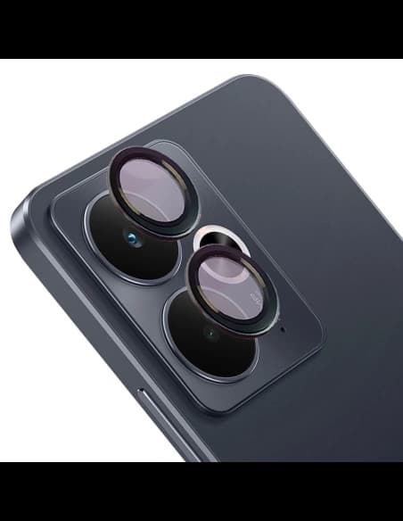 Bizon Glass Snap Lens Realme 14 5G / 14T 5G schwarzer Rahmen