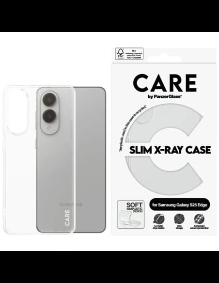 CARE de la PanzerGlass Fashion X-Ray Samsung Galaxy S25 Edge transparent