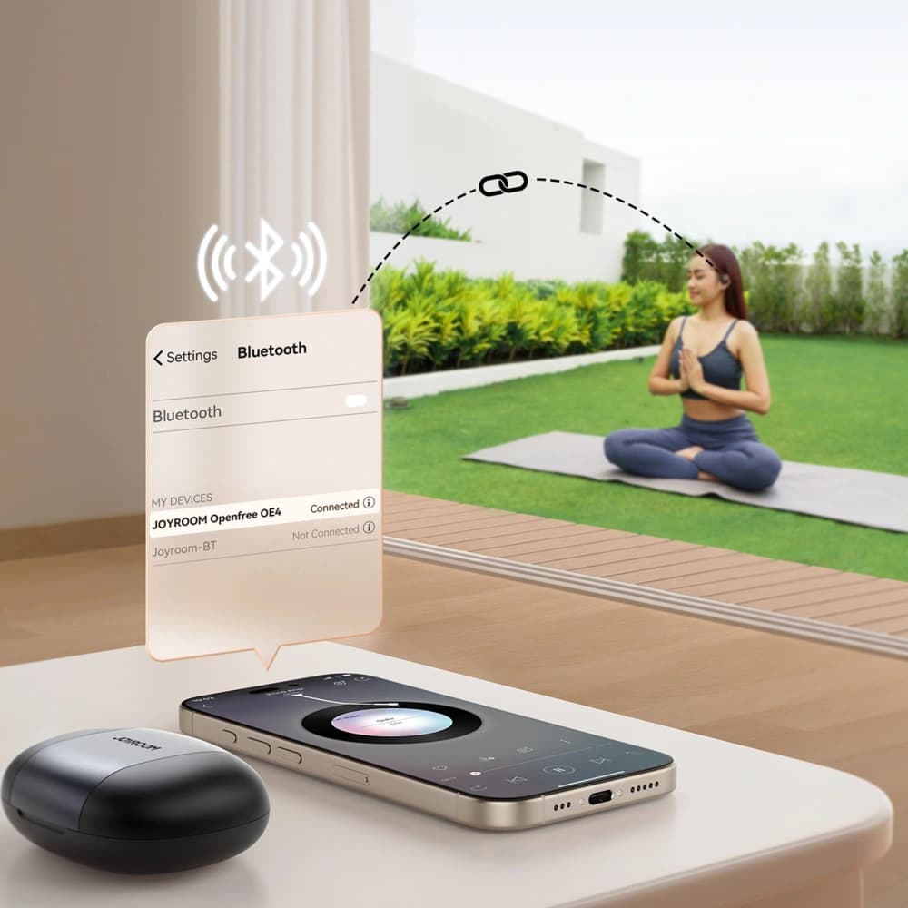 Joyroom Openfree JR-OE4 wireless open-ear headphones Bluetooth 5.4 TWS black - 8