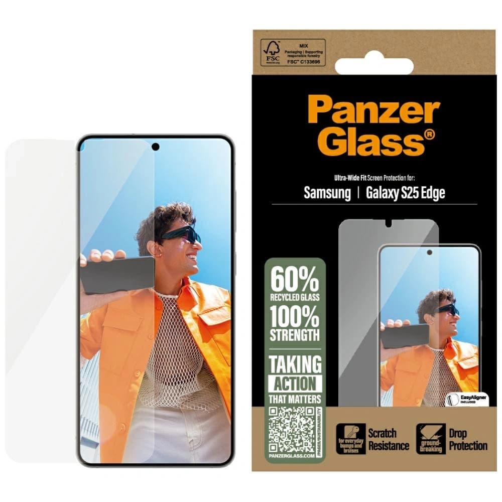 Sticlă securizată PanzerGlass Ultra-Wide Fit pentru Samsung Galaxy S25 Edge