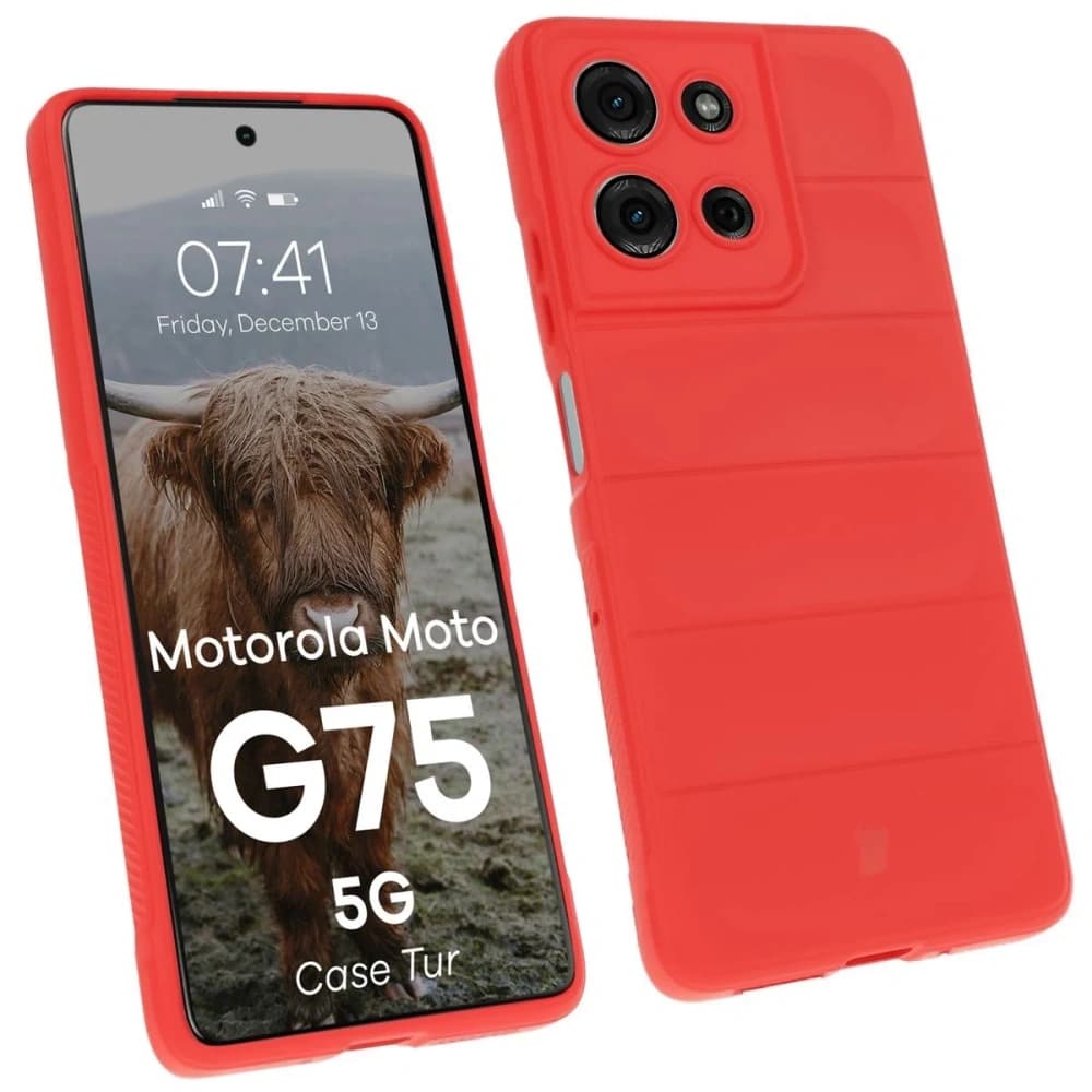 Bizon Case Tur Motorola Moto G75 5G red