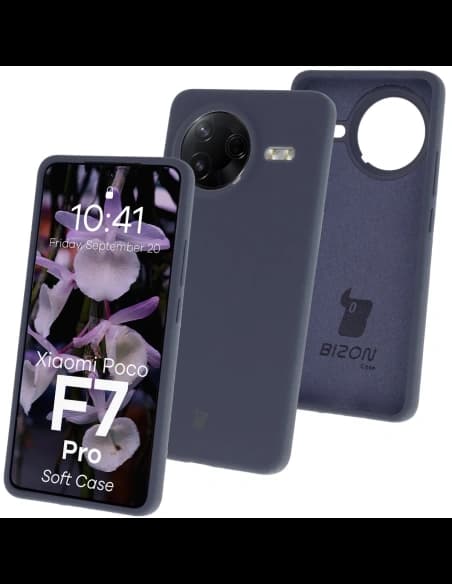 Bizon Soft Case Xiaomi POCO F7 Pro sötétkék