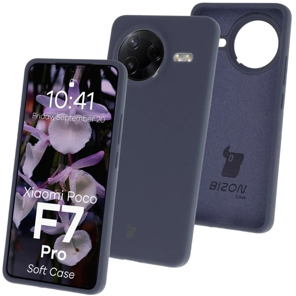 Bizon Soft Case Xiaomi POCO F7 Pro tmavě modrý