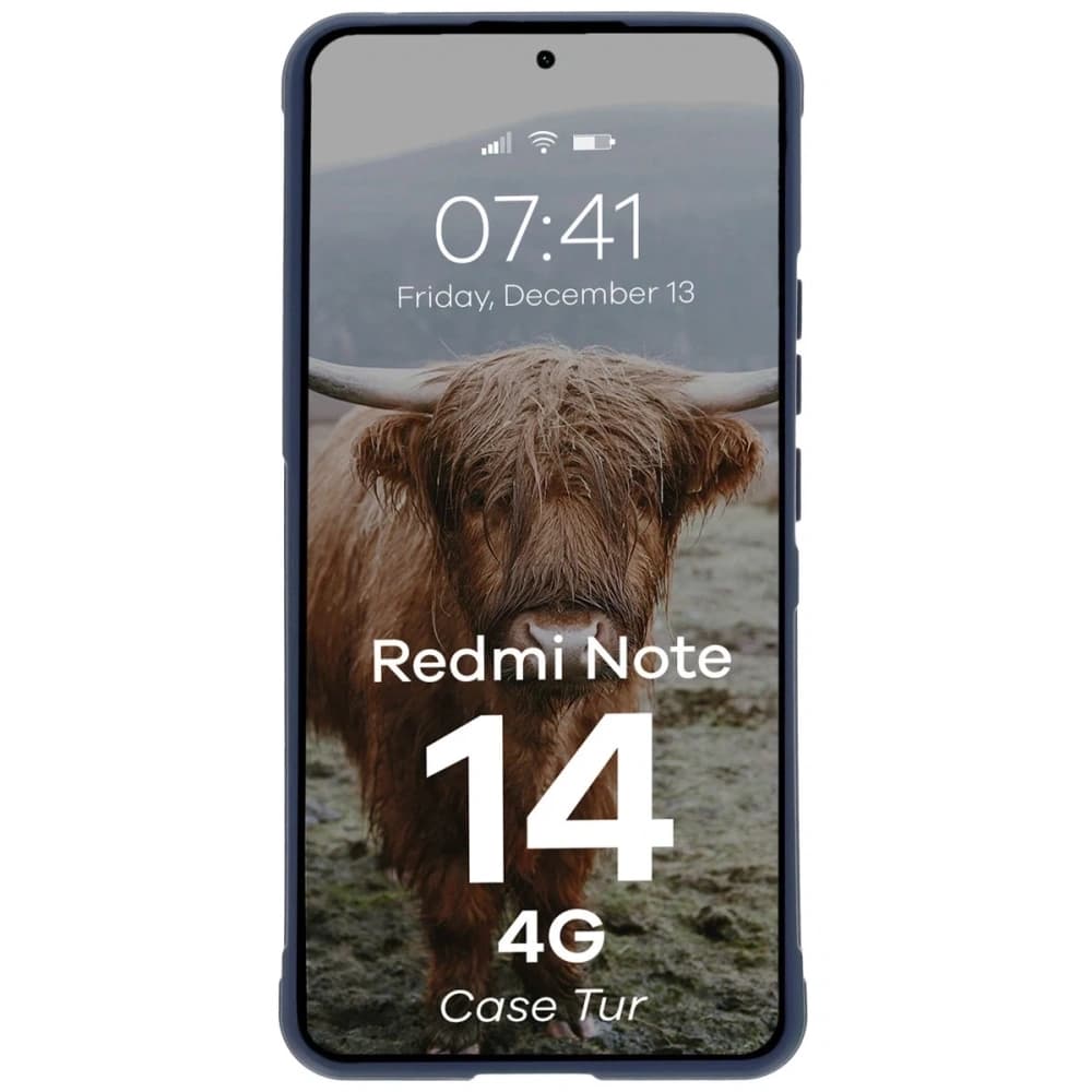 Husă Bizon Tur pentru Xiaomi Redmi Note 14 4G albastru închis - 5
