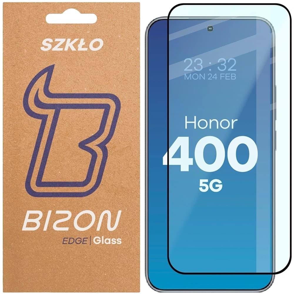 Bizon Glass Edge 2 Honor 400 fekete keret