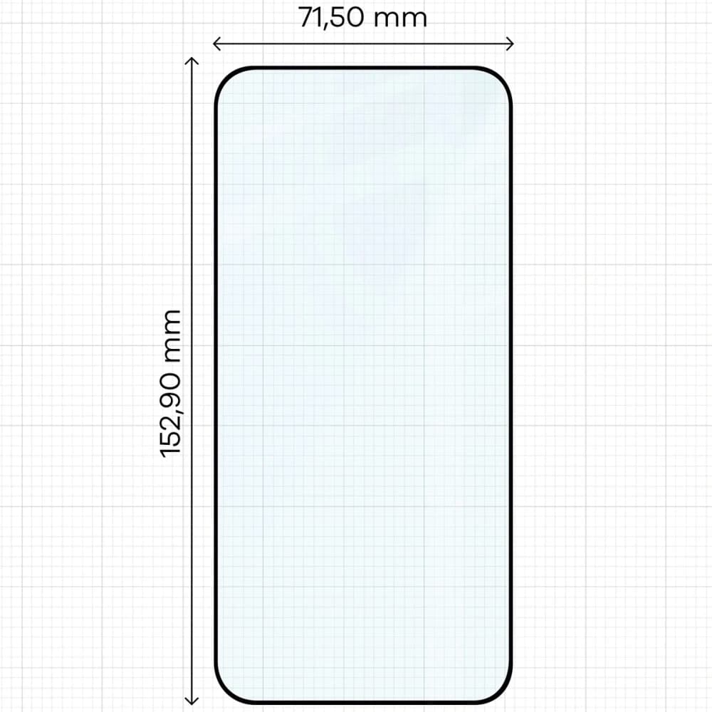 Bizon Glass Edge 2 Honor 400 fekete keret - 2