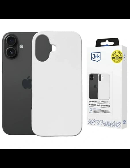 3MK Hardy MagSilicone Apple iPhone 16 Plus alb