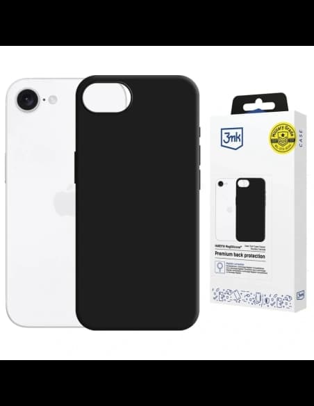 3MK Hardy MagSilicone Apple iPhone 16e negru