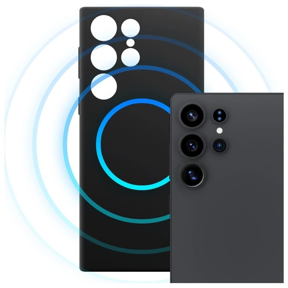 3MK Hardy MagSilicone Samsung Galaxy S24 Ultra schwarz - 3