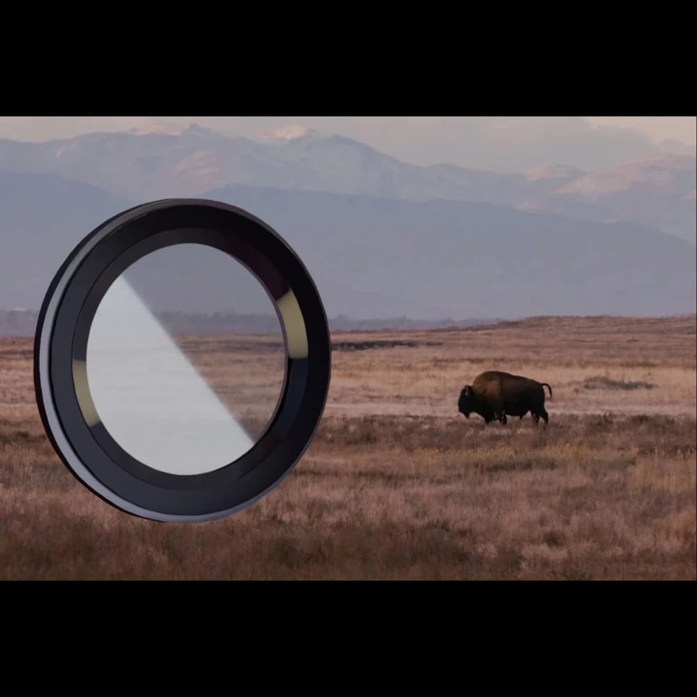 Obiectiv Snap din sticlă Bizon pentru Motorola Moto G86 5G / G86 Power 5G cu ramă neagră - 3