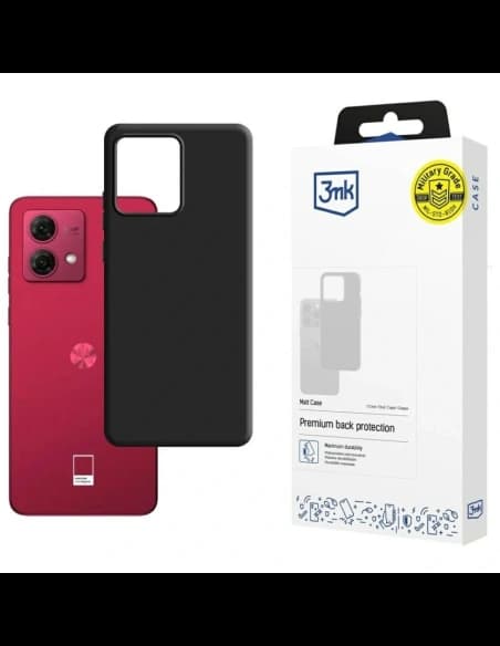 3MK Matt Case Motorola Moto G84 5G schwarz