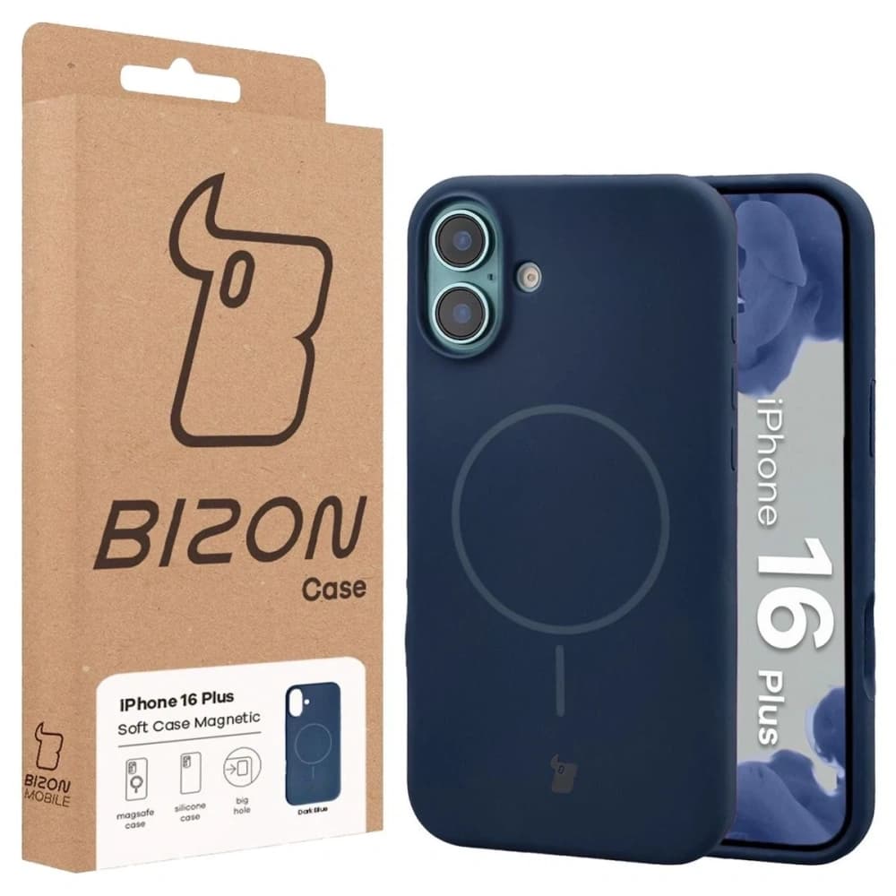 Bizon Soft Case Magnetic Apple iPhone 16 Plus sötétkék - 8