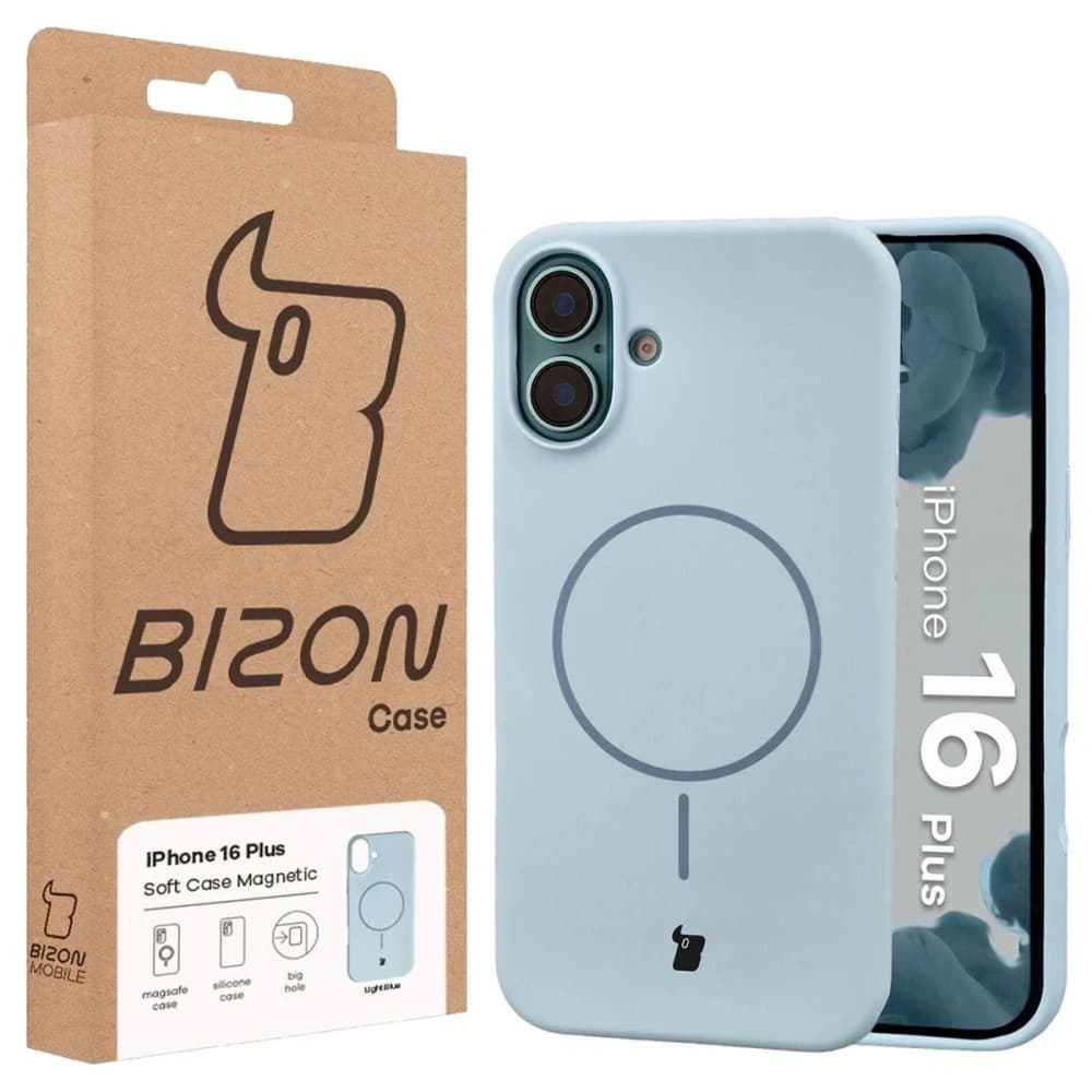 Bizon Soft Case Magnetic Apple iPhone 16 Plus blue - 8