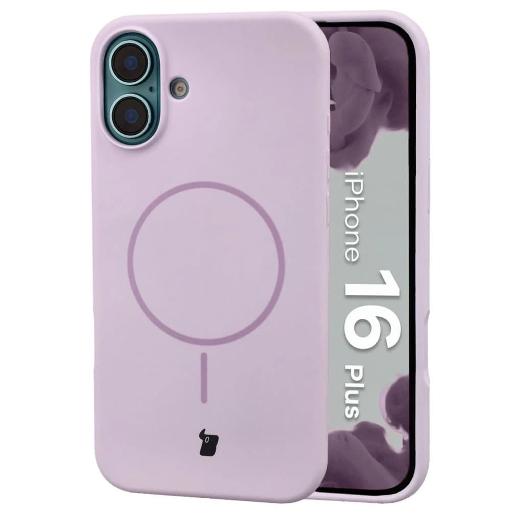 Bizon Soft Case Magnetic Apple iPhone 16 Plus light purple