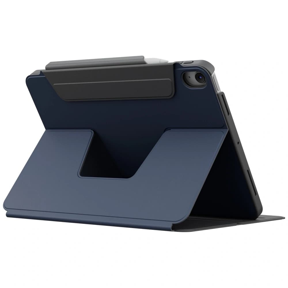 UNIQ Rovus Snapmount Magnetisch 360 Grad Rotierbar Abnehmbar für Apple iPad 10,9" 2022 / 11" 2025 marineblau - 6