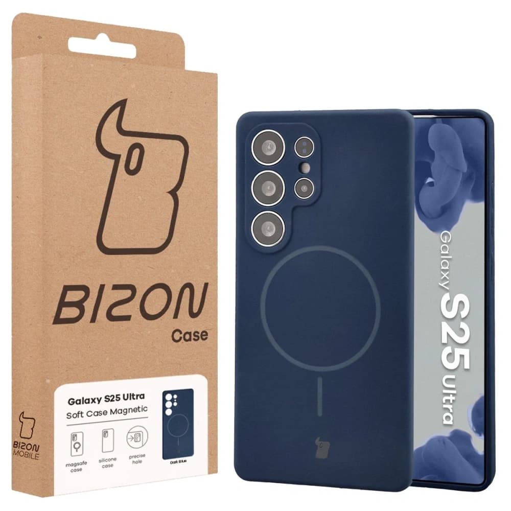 Bizon Soft Case Magnetic Samsung Galaxy S25 Ultra námořnická modř - 8