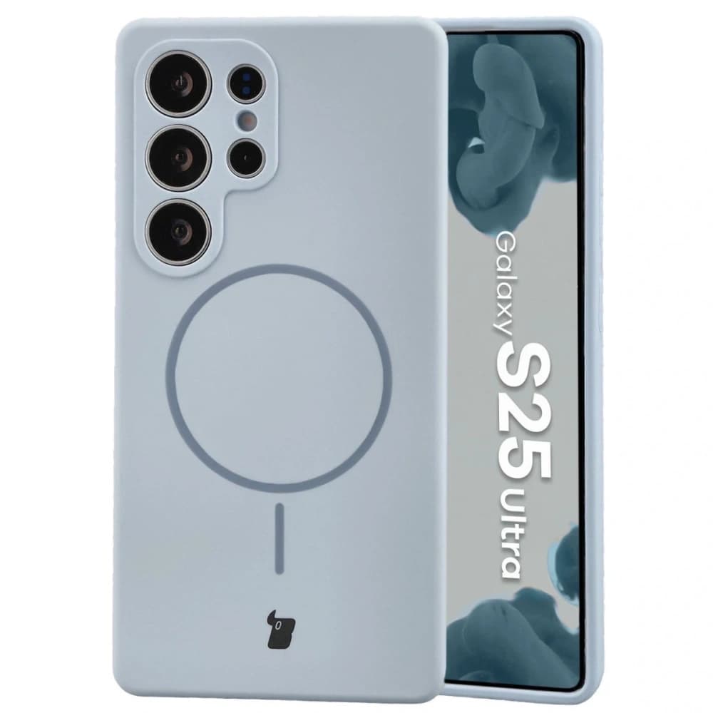 Bizon měkký obal magnetický Samsung Galaxy S25 Ultra modrý