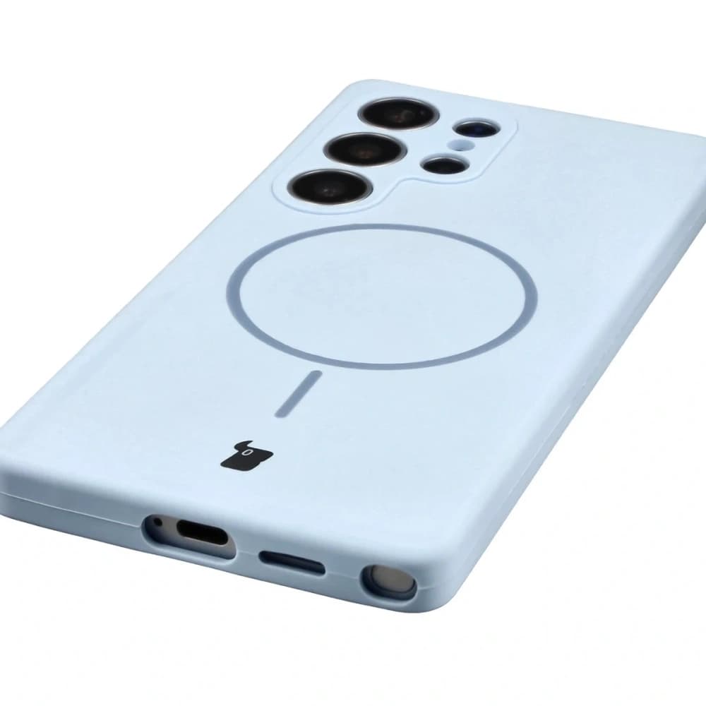 Bizon měkký obal magnetický Samsung Galaxy S25 Ultra modrý - 3