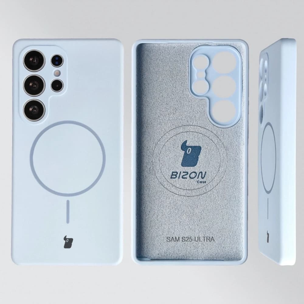 Bizon měkký obal magnetický Samsung Galaxy S25 Ultra modrý - 5