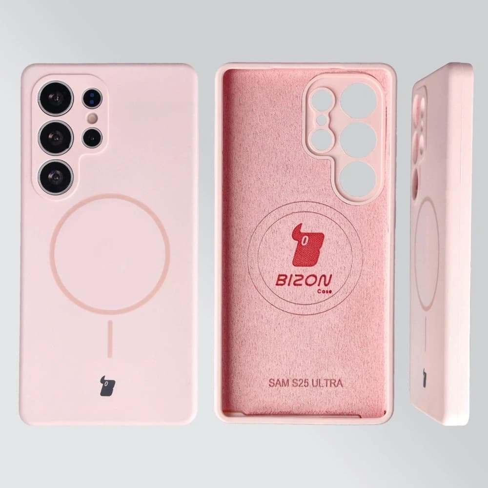 Bizon Soft Case Magnetic Samsung Galaxy S25 Ultra světle růžová - 5