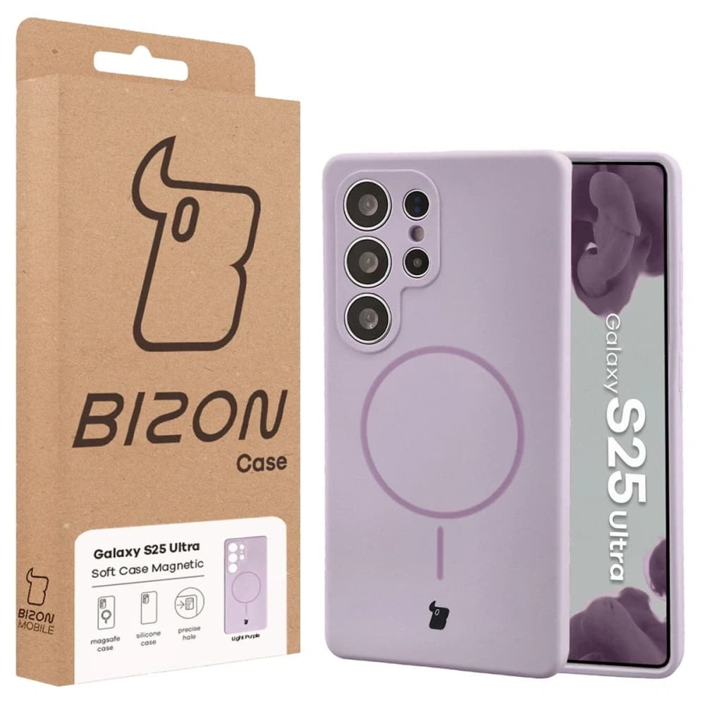 Bizon Soft Case Magnetic Samsung Galaxy S25 Ultra světle fialový - 8